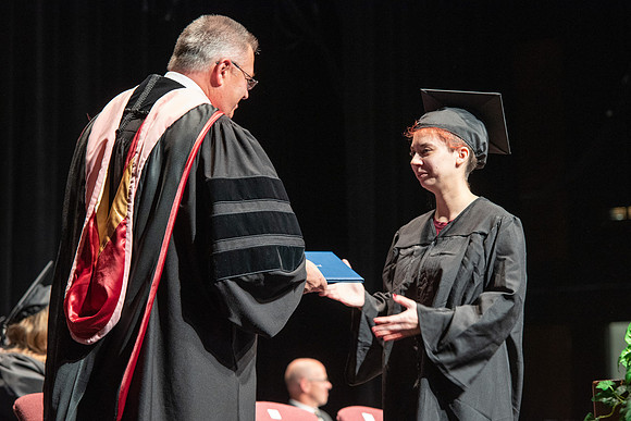 Graduates during Interdisciplinary Studies convocation.