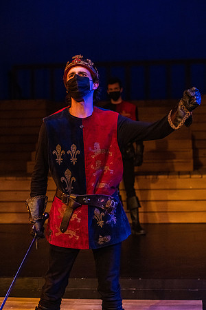 BYU-Idaho theatre department dress rehearsal of Shakespeare's Henry V.