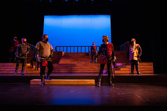 BYU-Idaho theatre department dress rehearsal of Shakespeare's Henry V.
