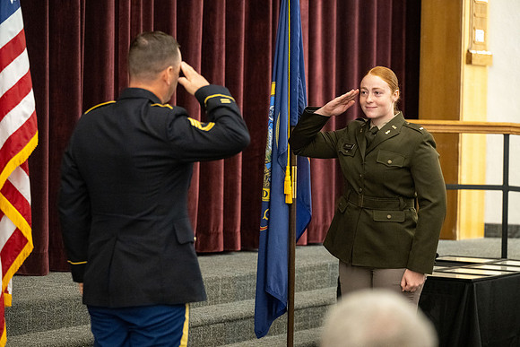 BYU-Idaho's, Reserve Officers' Training Corps Commissioning ceremonies.