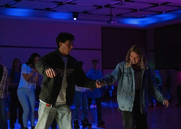 Students participating in date night at BYUI.