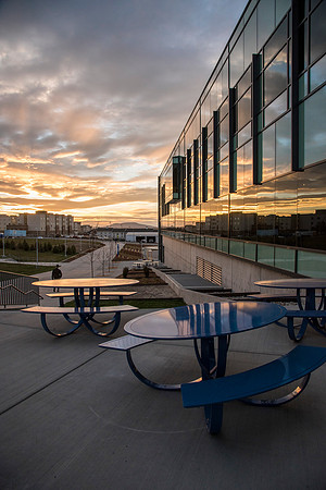 The Science & Technology Center at sunset.