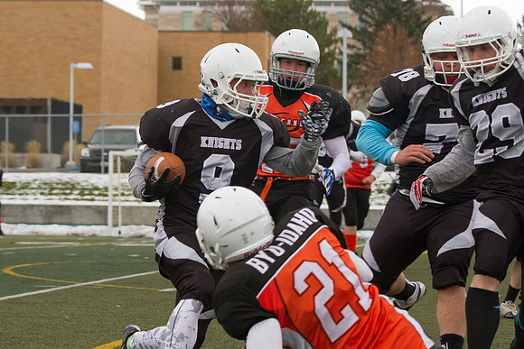 It was a constant battle on the turf for the championship title as the Knights took on the Hurricanes. The Knights were able to hold the Hurricanes as they played in overtime, with the final score bei