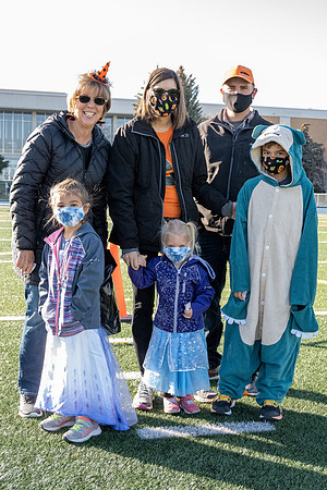 BYU-Idaho employees and their families enjoy a beautiful fall day at the stadium track.