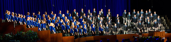 Choir performing during devotional.