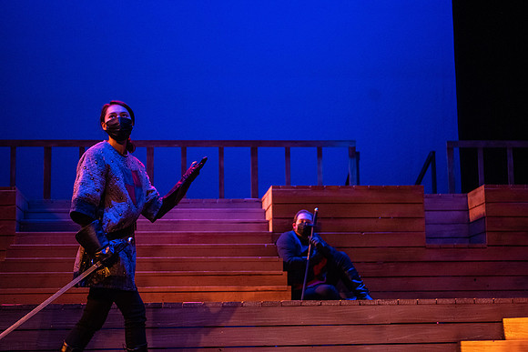 BYU-Idaho theatre department dress rehearsal of Shakespeare's Henry V.