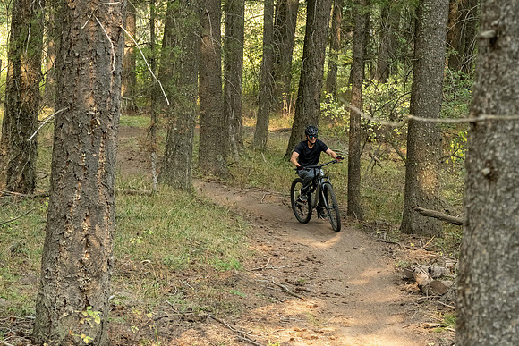Media Creation Team mountain biking.