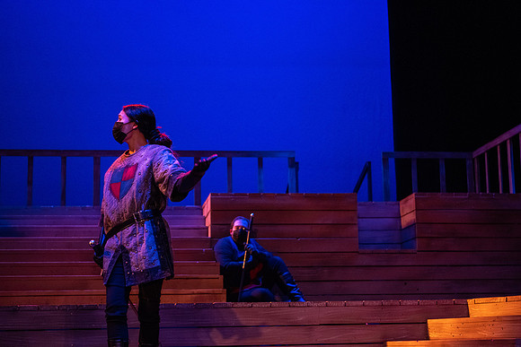 BYU-Idaho theatre department dress rehearsal of Shakespeare's Henry V.