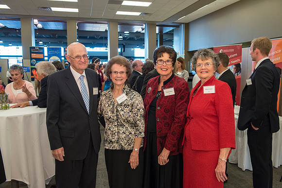 President Clark G.Gilbert meets with members of the President's Club for an evening of good food, entertainment and enlightenment.