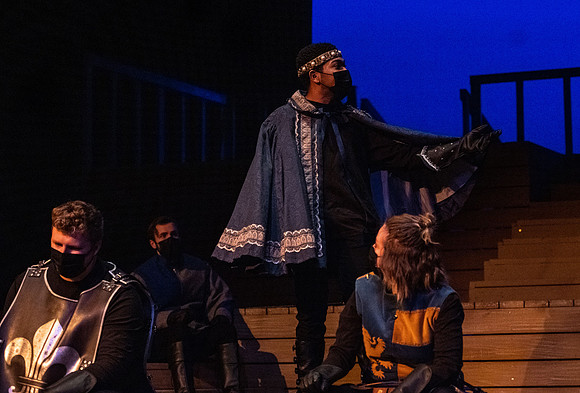 BYU-Idaho theatre department dress rehearsal of Shakespeare's Henry V.