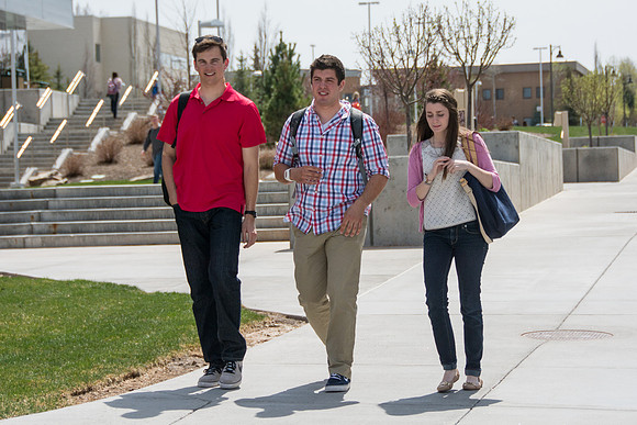 Students and faculty return to campus for the spring semester at Brigham Young University-Idaho.