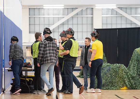 Students gather for First Friday - Apr 2022