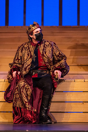 BYU-Idaho theatre department dress rehearsal of Shakespeare's Henry V.