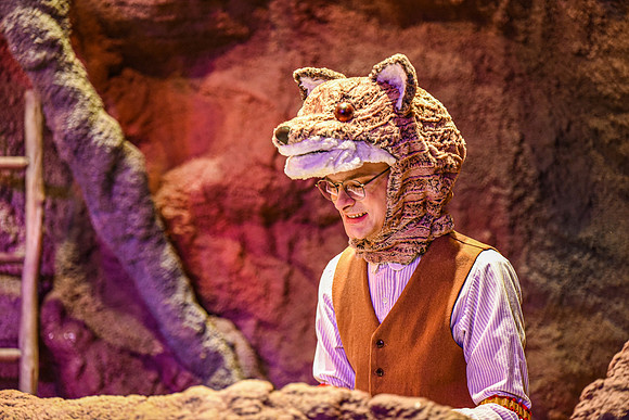 The theatre department's dress rehearsal of the Wind in the Willows in the Snow Drama Theatre.