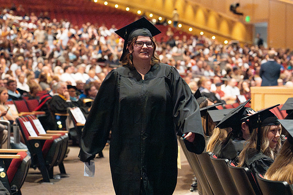 Graduates during convocation for the College of Education & Human Development