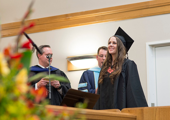 Students of the College of Human Development gather in Hinckley for Convocation ceremony.