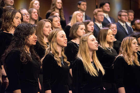 Men and women combined choir
