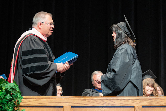 Graduates during Interdisciplinary Studies convocation.