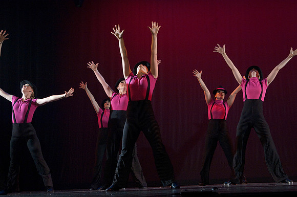 Students perform in dress rehearsal of Extravadance dance performance- Jul 2010
