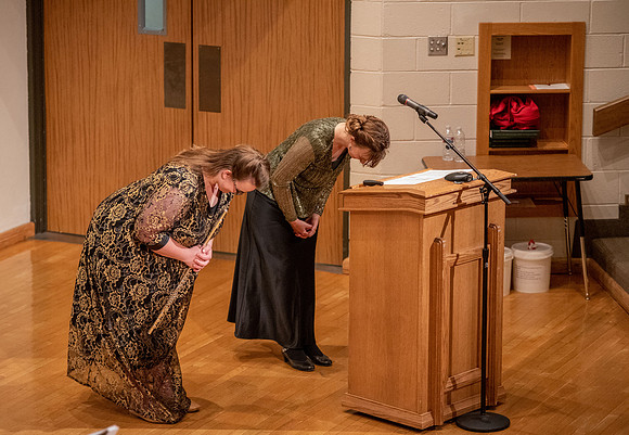 Performance of Jessica Gibbons and Gabriella Roderer at the Snow Concert Hall.
