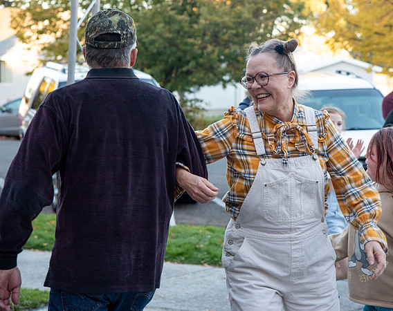 The Rexburg community celebrating the harvest of the potatoes through different activities at the Rexburg Tabernacle.