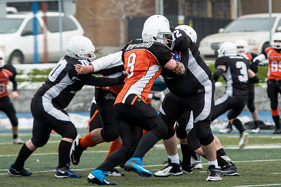 Competitive Football Championship game.