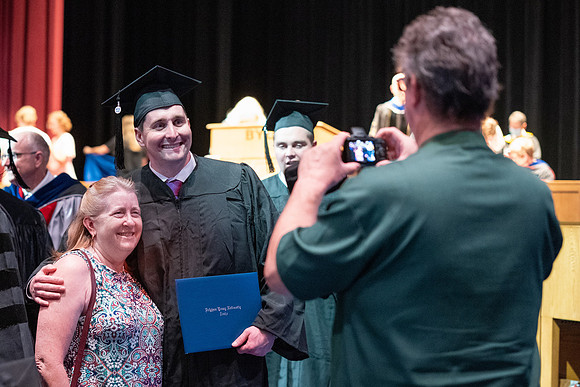 Graduates during convocation of the College of Physical Sciences and Engineering.