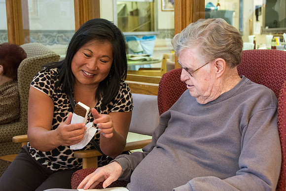 Dancers visit a Convalescent Center in Green River Wyoming.