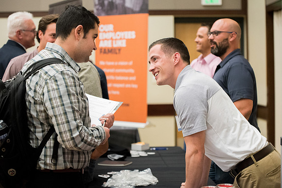 Construction Management major career fair.
