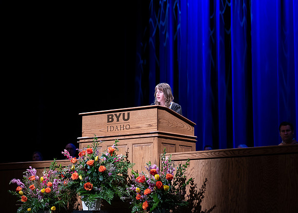 Graduates during convocation for the College of Performing and Visual Arts.