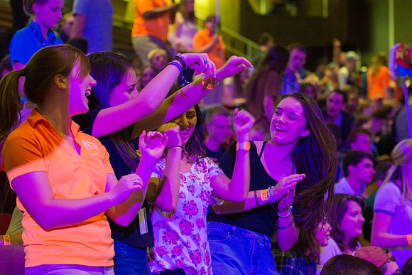 Get Connected puts on talent show for new students.