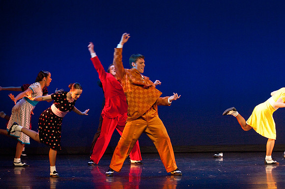Students perform in dress rehearsal of Extravadance dance performance- Jul 2010