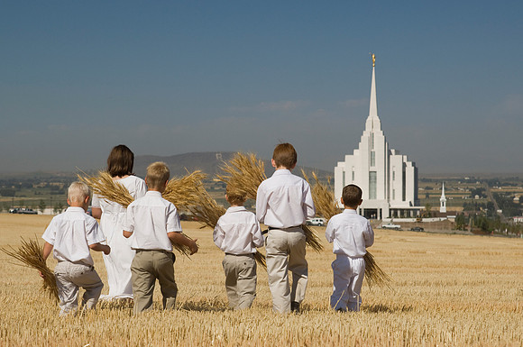 Children in the wheat fields- AUG 2007