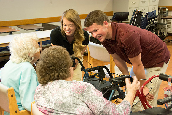 Dancers visit a Convalescent Center in Green River Wyoming.