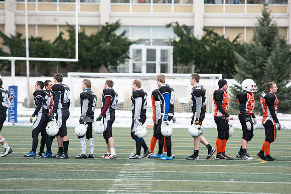 Competitive Football Championship game.