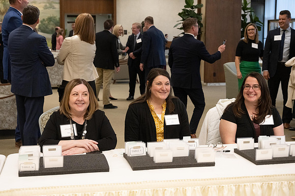 President Henry J Eyring hosts a dinner for guest at the Church Office Building in Salt Lake City, Utah.