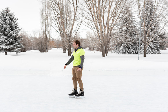 Volunteers and Community members enjoying Winter Fest at the Teton Lakes Golf Course.