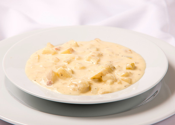 Food Service Catering menu item. Yukon Gold Potato Cheddar Soup