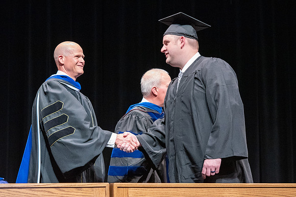 Graduates during convocation of the College of Physical Sciences and Engineering.