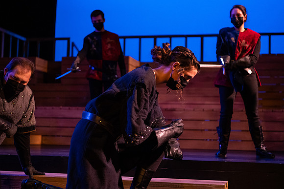 BYU-Idaho theatre department dress rehearsal of Shakespeare's Henry V.