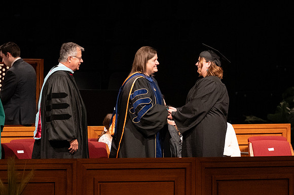 Graduates during convocation for the College of Education & Human Development