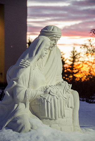 Nativity outside the Taylor Building.