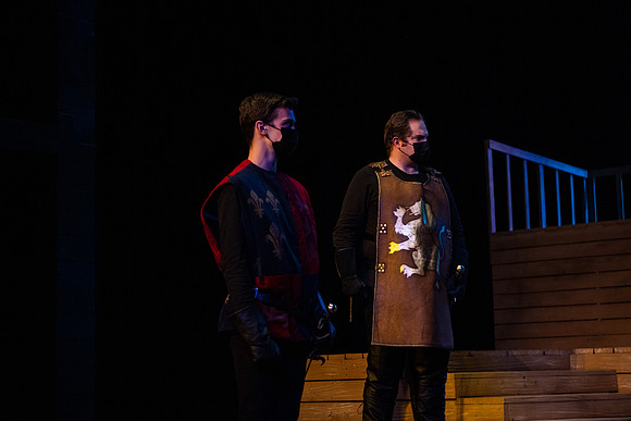 BYU-Idaho theatre department dress rehearsal of Shakespeare's Henry V.