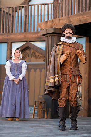Brigham Young University-Idaho's production of The Shomaker's Holiday performed out in the amphitheatre in front of the McKay Library.