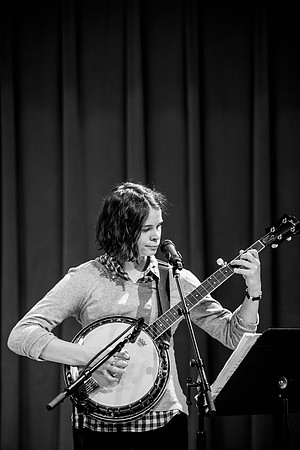 This bluegrass band perform the songs they've been learning all semester in their Bluegrass class.