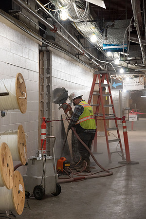 Progress on the construction in the John W. Hart Building at BYU-Idaho.