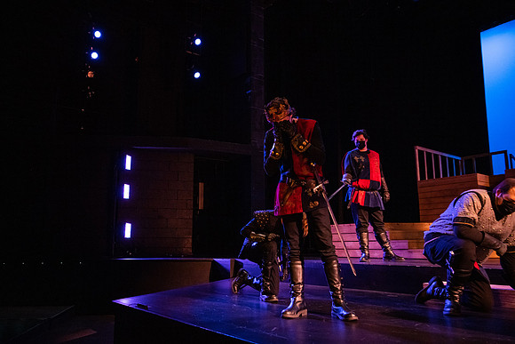 BYU-Idaho theatre department dress rehearsal of Shakespeare's Henry V.