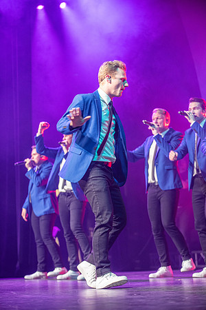 Vocal Point performs during Power to Become, held in the Hart Auditorium.