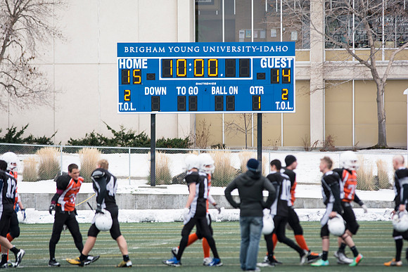Competitive Football Championship game.
