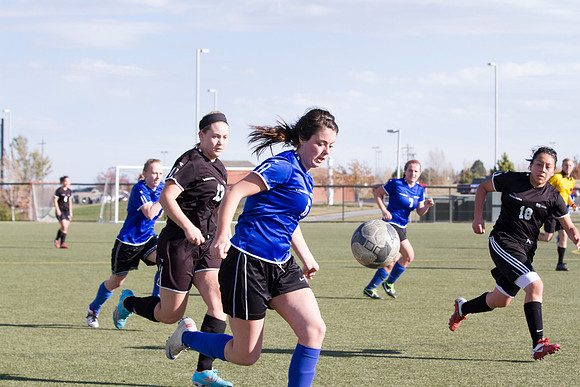 BYU-I student athletes go head to head on the upperfields in the women's competitive soccer league.